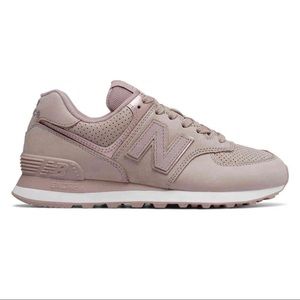 New Balance Women 574 Nubuck Sneaker Shoes Suede 7